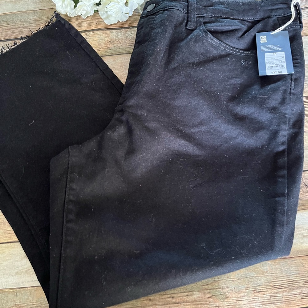 NEW Universal Thread Black Denim Ankle Bootcut Jeans - Picture 6 of 15